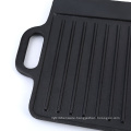 camp double sided reversible cast iron bbq grill pan for sale